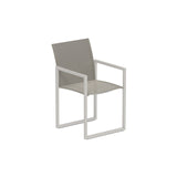 Royal Botania Ninix NNX55T Fauteuil repas Laqué Pebble PB - Toile Pearl Grey PG 