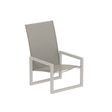 Royal Botania Ninix NNX60T Fauteuil bas Lounge multipositions Laqué Pebble PB - Toile Pearl Grey PG 