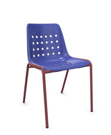 Schaffner Bermuda Chaise empilable Bleu 53 Bordeaux 38 