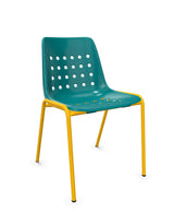 Schaffner Bermuda Chaise empilable Bleu Kali 56 Jaune 11 
