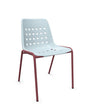 Schaffner Bermuda Chaise empilable Bleu Pastel 51 Bordeaux 38 