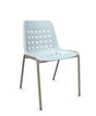 Schaffner Bermuda Chaise empilable Bleu Pastel 51 Champagne 85 