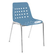 Schaffner Bermuda Chaise empilable Bleu Pastel 51 Galvanisé à chaud 02 
