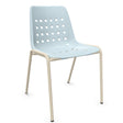 Schaffner Bermuda Chaise empilable Bleu Pastel 51 Sable Pastel 15 