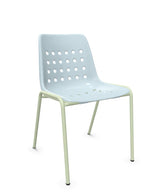 Schaffner Bermuda Chaise empilable Bleu Pastel 51 Vert Pastel 64 