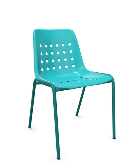 Schaffner Bermuda Chaise empilable Turquoise 58 Bleu Kali 56 
