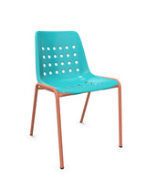 Schaffner Bermuda Chaise empilable Turquoise 58 Terracotta 84 