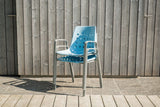Schaffner Bermuda Fauteuil repas avec accoudoirs tubes ovales 