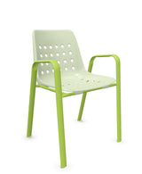 Schaffner Bermuda Fauteuil repas avec accoudoirs tubes ovales 