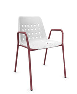 Schaffner Bermuda Fauteuil repas avec accoudoirs tubes ronds 