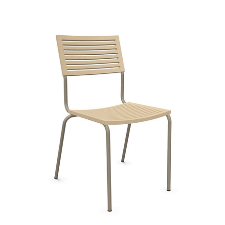 Schaffner Bodensee Lamello Chaise empilable Marron Pastel 83 Champagne 85 