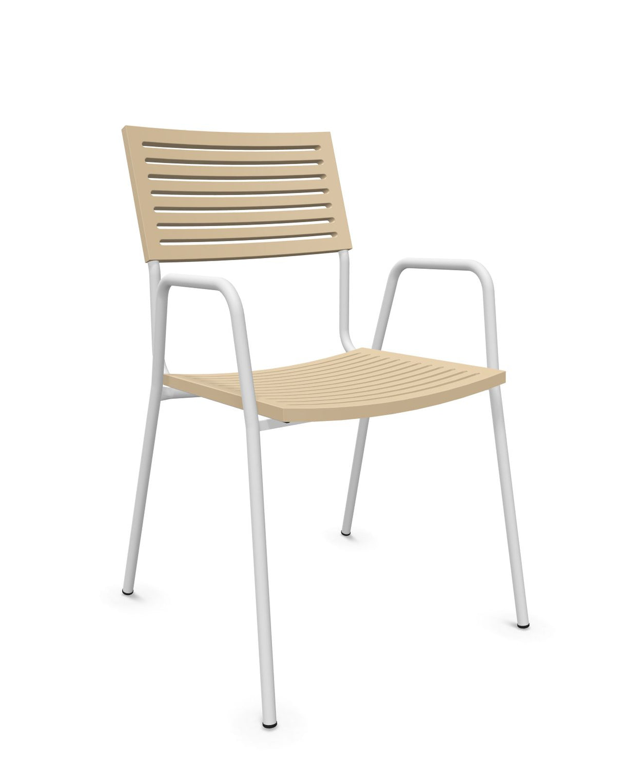 Schaffner Bodensee Lamello Fauteuil repas Marron Pastel 83 Blanc 90 