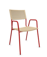 Schaffner Bodensee Lamello Fauteuil repas Marron Pastel 83 Rouge 30 