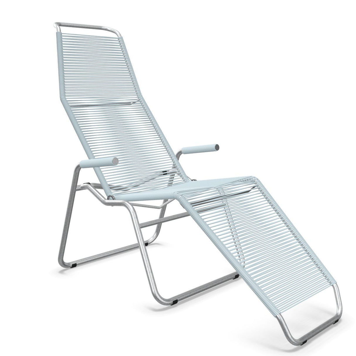 Schaffner Brissago Chaise longue Spaghetti Bleu Pastel 51 Galvanisé à chaud 02 
