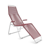 Schaffner Brissago Chaise longue Spaghetti Bordeaux 38 Blanc 90 