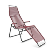 Schaffner Brissago Chaise longue Spaghetti Bordeaux 38 Graphite 73 