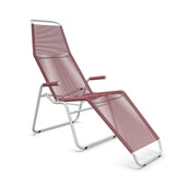 Schaffner Brissago Chaise longue Spaghetti Bordeaux 38 Gris Argent 78 