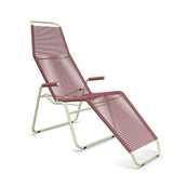 Schaffner Brissago Chaise longue Spaghetti Bordeaux 38 Vert Pastel 64 