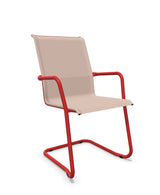Schaffner Locarno Fauteuil Cantilever empilable Fleur de Cerisier 48 Rouge 30 