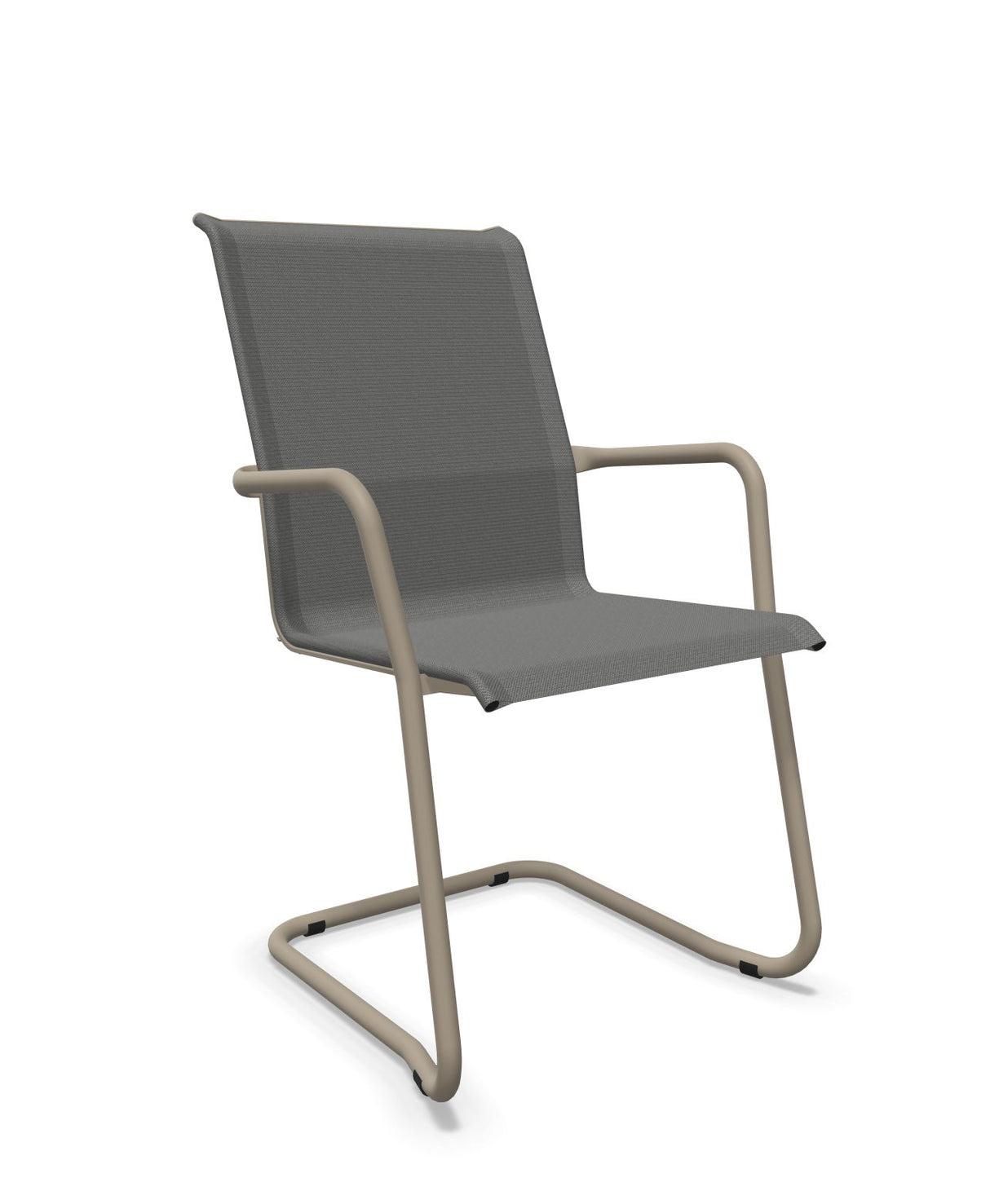Schaffner Locarno Fauteuil Cantilever empilable Gris 20 Champagne 85 