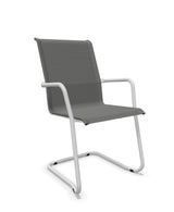 Schaffner Locarno Fauteuil Cantilever empilable Gris 20 Gris Argent 78 