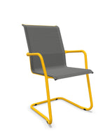 Schaffner Locarno Fauteuil Cantilever empilable Gris 20 Jaune 11 