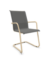 Schaffner Locarno Fauteuil Cantilever empilable Gris 20 Marron Pastel 83 