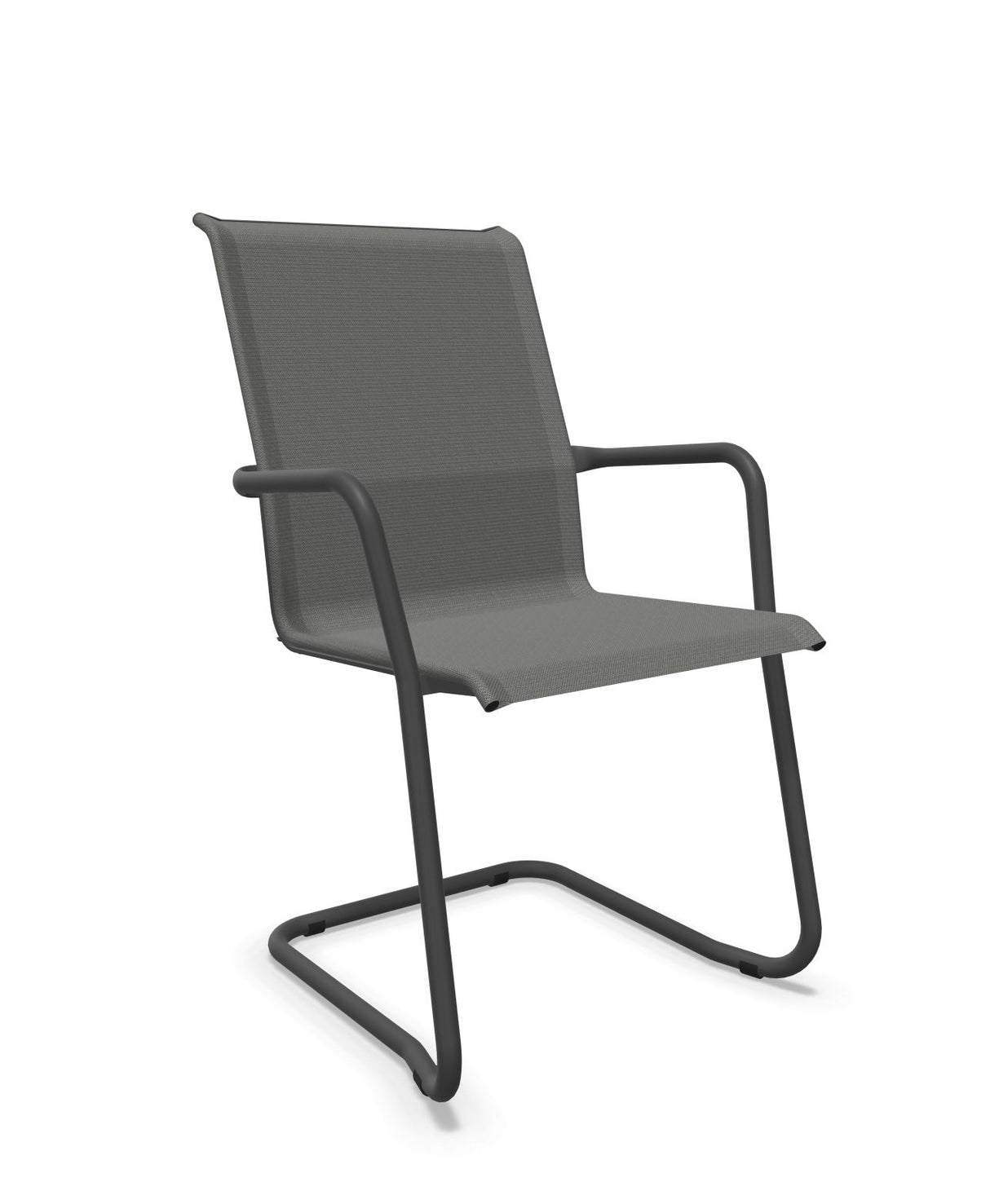 Schaffner Locarno Fauteuil Cantilever empilable Gris 20 Noir 91 