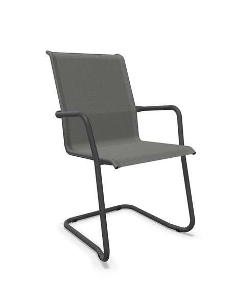 Schaffner Locarno Fauteuil Cantilever empilable Gris 20 Noir 91 