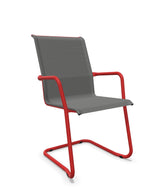 Schaffner Locarno Fauteuil Cantilever empilable Gris 20 Rouge 30 