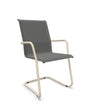 Schaffner Locarno Fauteuil Cantilever empilable Gris 20 Sable Pastel 15 