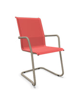 Schaffner Locarno Fauteuil Cantilever empilable Rouge 30 Champagne 85 
