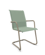 Schaffner Locarno Fauteuil Cantilever empilable Vert Crème 26 Champagne 85 