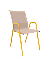 Schaffner Locarno Fauteuil repas empilable Fleur de Cerisier 48 Jaune 11 