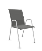 Schaffner Locarno Fauteuil repas empilable Gris 20 Gris Argent 78 