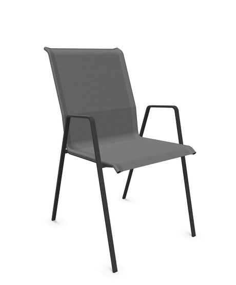 Schaffner Luzern Fauteuil repas empilable Gris 20 Anthracite 77 