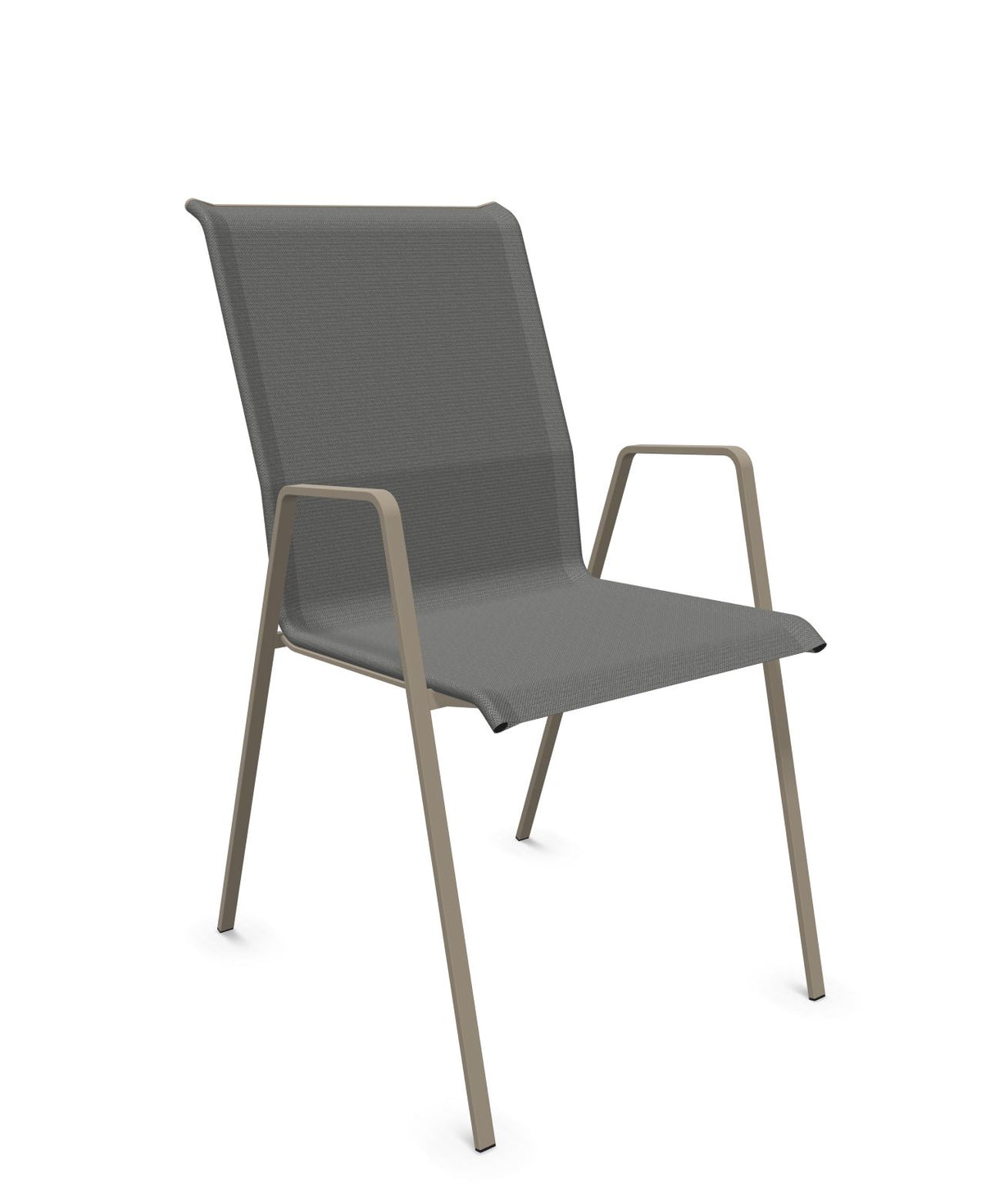 Schaffner Luzern Fauteuil repas empilable Gris 20 Champagne 85 