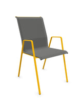 Schaffner Luzern Fauteuil repas empilable Gris 20 Jaune 11 