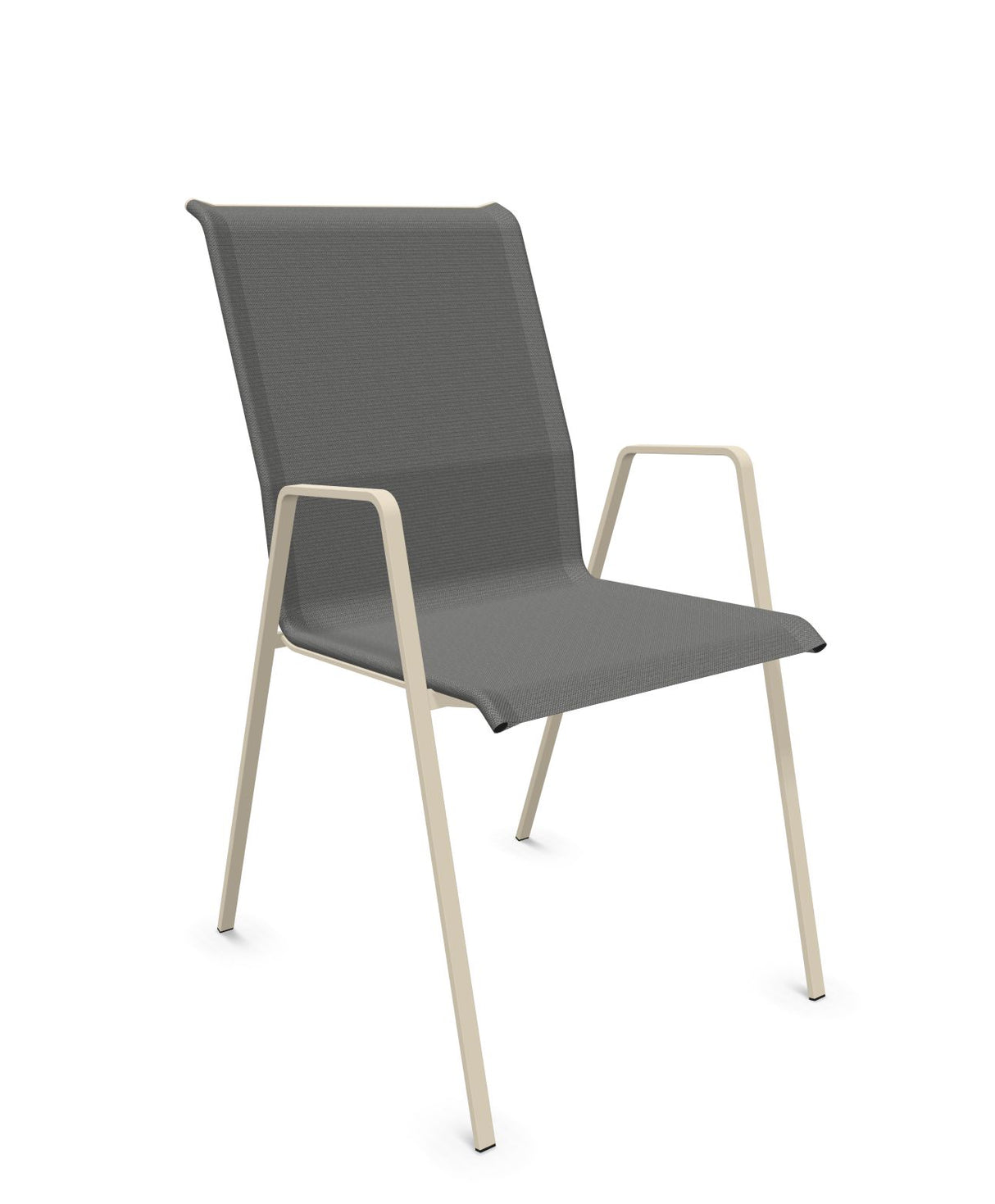 Schaffner Luzern Fauteuil repas empilable Gris 20 Sable Pastel 15 