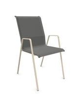 Schaffner Luzern Fauteuil repas empilable Gris 20 Sable Pastel 15 