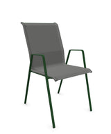 Schaffner Luzern Fauteuil repas empilable Gris 20 Vert Sapin 66 