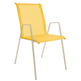 Schaffner Luzern Fauteuil repas empilable Sable pastel 15 Jaune 11 