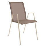 Schaffner Luzern Fauteuil repas empilable Sable pastel 15 Marron 82 