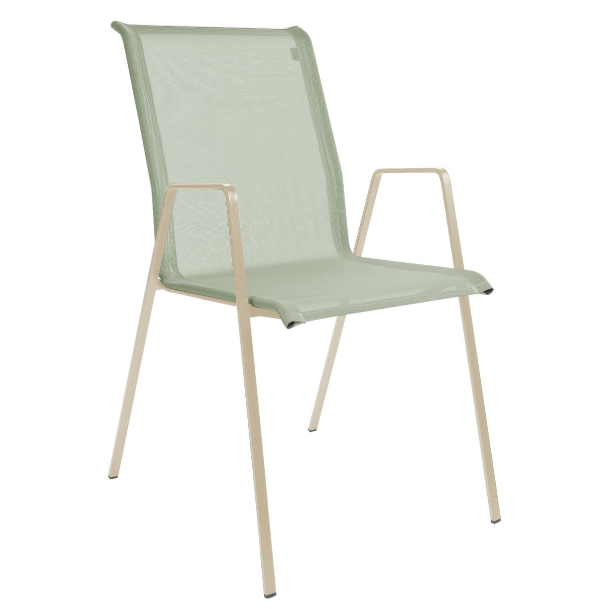 Schaffner Luzern Fauteuil repas empilable Sable pastel 15 Vert Crème 26 