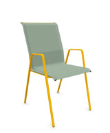 Schaffner Luzern Fauteuil repas empilable Vert Crème 26 Jaune 11 