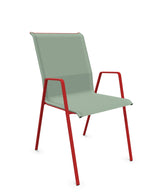 Schaffner Luzern Fauteuil repas empilable Vert Crème 26 Rouge 30 
