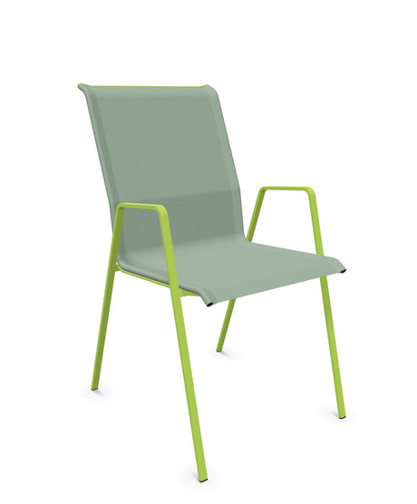 Schaffner Luzern Fauteuil repas empilable Vert Crème 26 Vert Clair 63 
