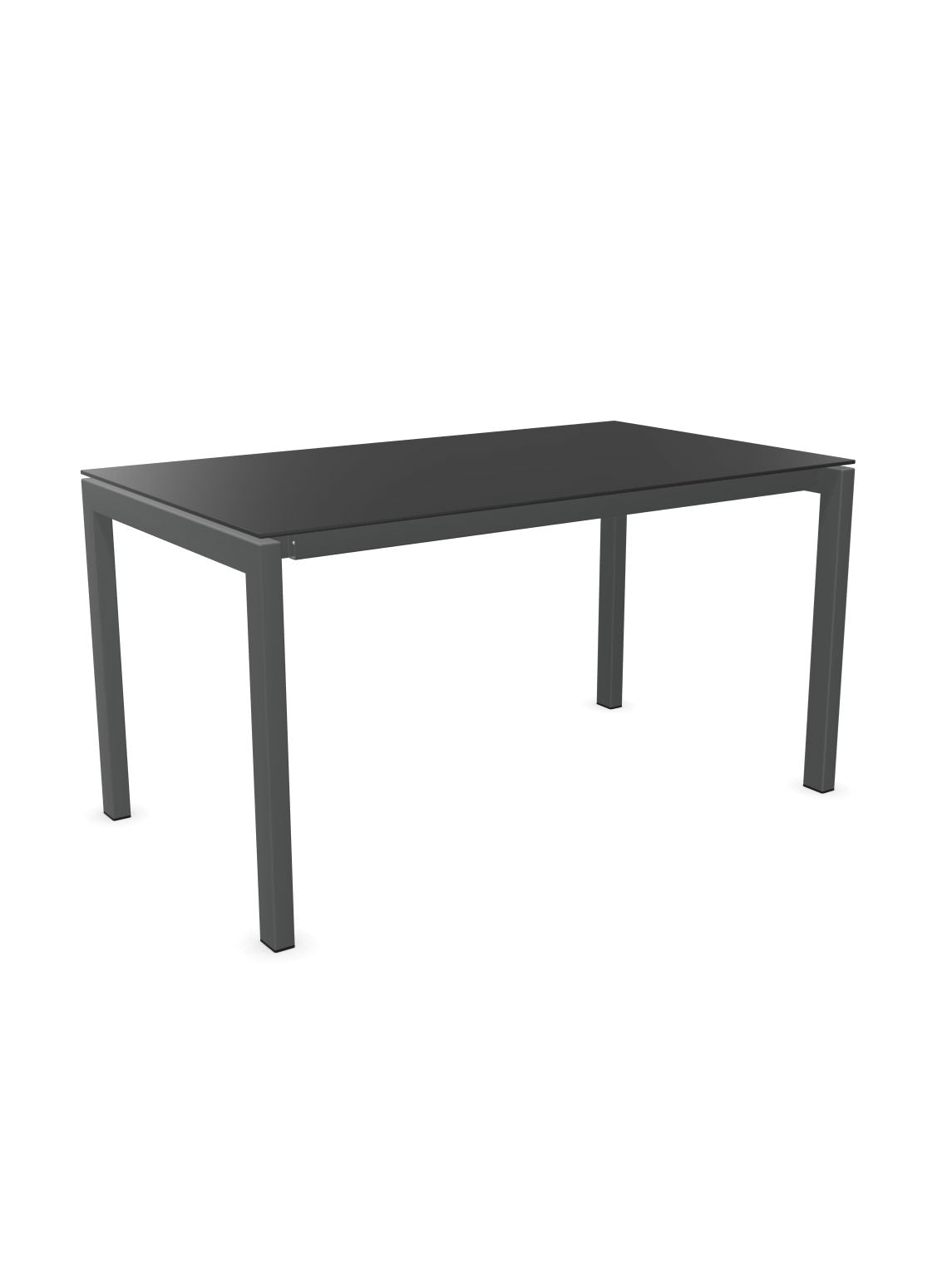 Schaffner Luzern table repas 140x80cm Anthracite 77 Graphite 73 