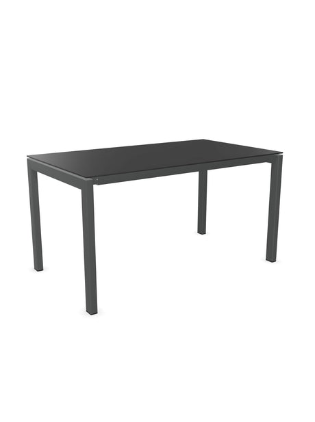 Schaffner Luzern table repas 140x80cm Anthracite 77 Graphite 73 