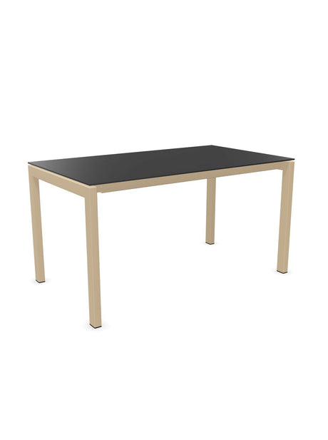 Schaffner Luzern table repas 140x80cm Anthracite 77 Marron Pastel 83 